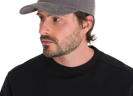 Cat Jockey 6 Panel Corduroy Neutral Grey