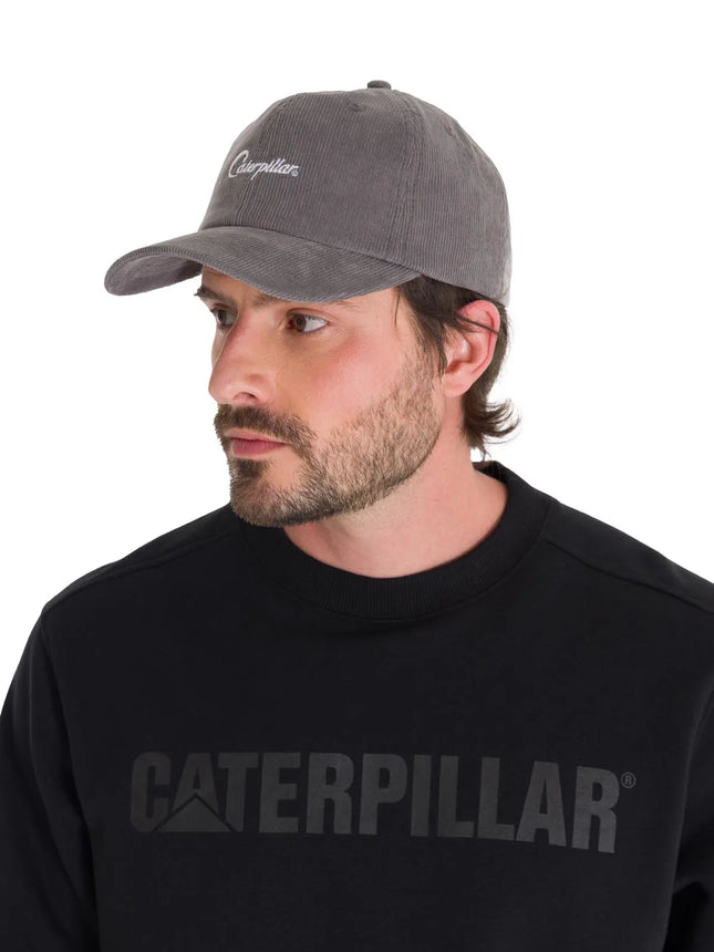 Cat Jockey 6 Panel Corduroy Neutral Grey