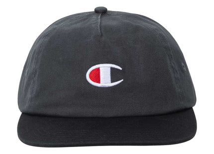 Jockey Champion Negro/Gris Visera Plana