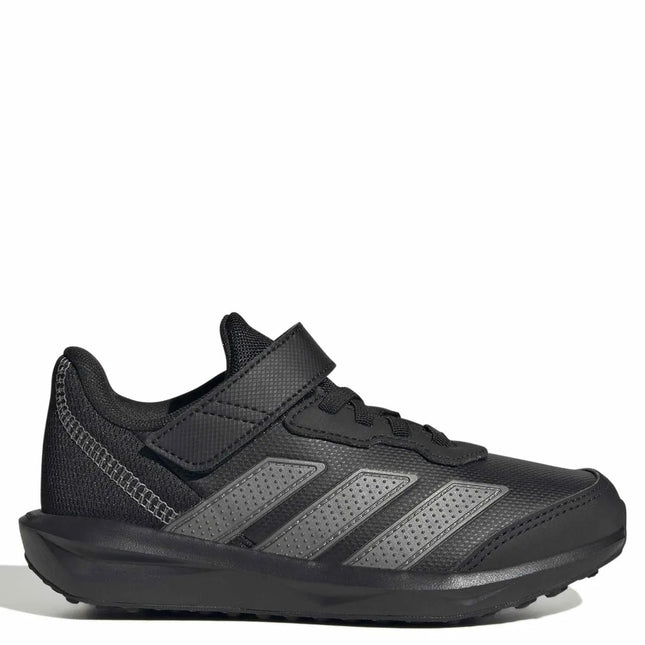 Zapatilla Adidas Faito EL K Niño Negro Gris EVA Velcro Malla