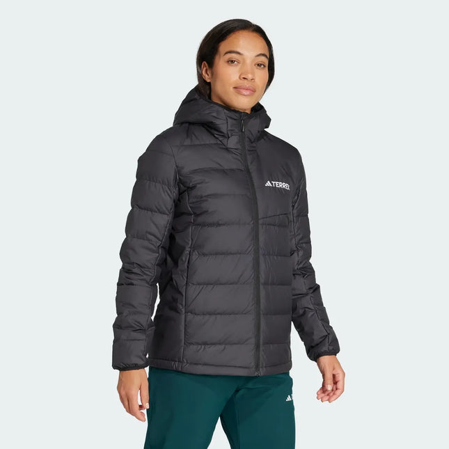 Chaqueta Adidas Terrex MT Down Hoodie Mujer Negro Pluma 600FP
