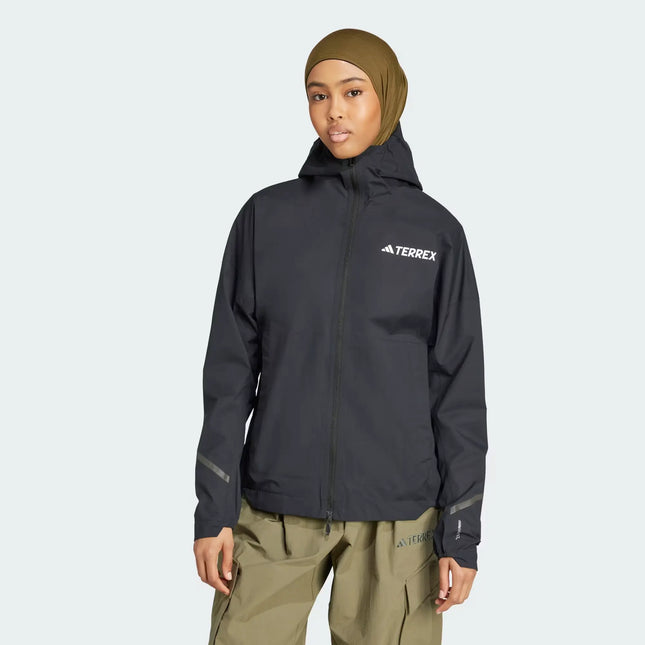Chaqueta Adidas Terrex Xperior Light Rain Mujer Negro Climaproof 2.5L