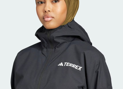 Chaqueta Adidas Terrex Xperior Light Rain Mujer Negro Climaproof 2.5L