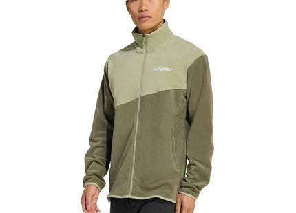 Polar Adidas Terrex MT Full Zip Hombre Verde Oliva Fleece Reciclado