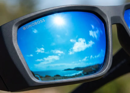 Lentes de Sol Polarizados Bonoboss Salmon Seeker Celeste Deportivo