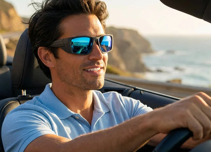 Lentes de Sol Polarizados Bonoboss Salmon Seeker Celeste Deportivo