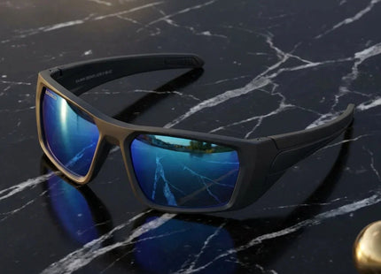 Lentes de Sol Polarizados Bonoboss Salmon Seeker Celeste Deportivo