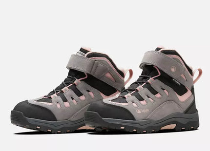 Botín Lippi Puelo CS Hi Velcro Kids Gris B-Dry Hiking