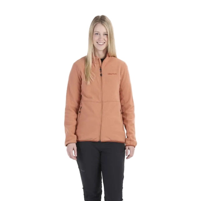 Polar Marmot Rocklin Full Zip Mujer Naranja Sunburn Fleece