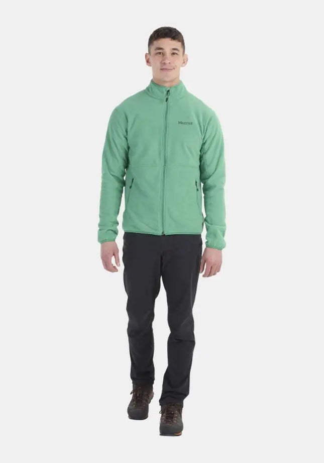 Polar Marmot Rocklin Full-Zip Hombre Verde Clover Ligero