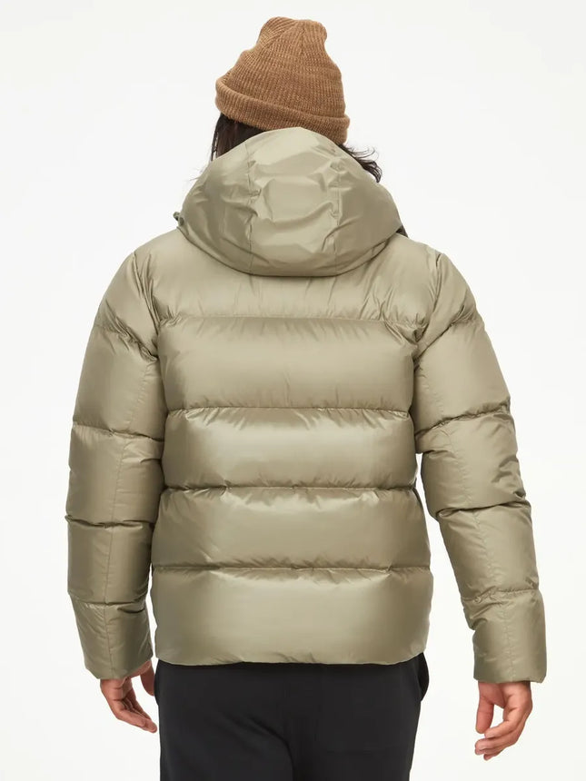 Chaqueta Marmot Guides Down Hoodie Hombre Verde Vetiver 700FP