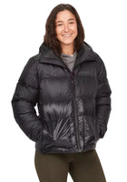 Chaqueta Marmot Guides Down Hoodie Mujer Negro Pluma 700FP