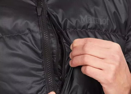 Chaqueta Marmot Guides Down Hoodie Mujer Negro Pluma 700FP