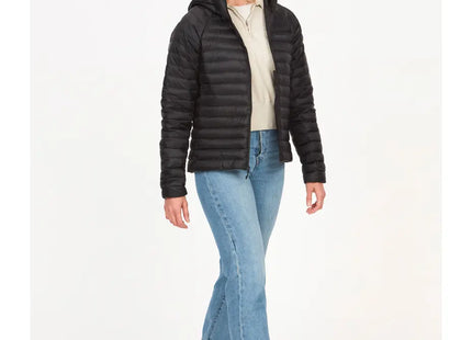Chaqueta Marmot Hype Down Hoodie Mujer Negro Pertex 800FP ExpeDRY