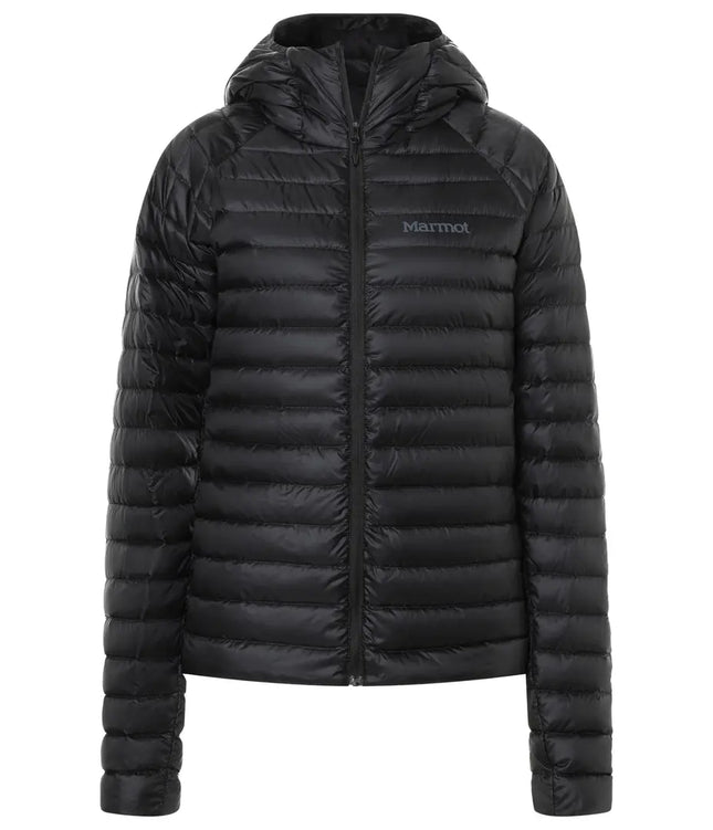 Chaqueta Marmot Hype Down Hoodie Mujer Negro Pertex 800FP ExpeDRY
