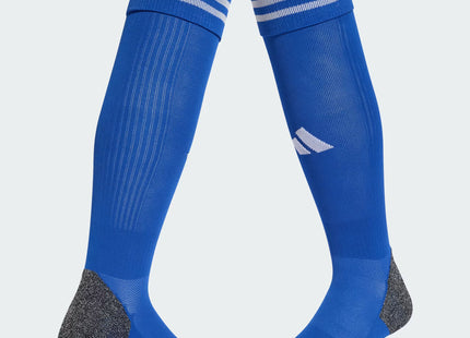 CALCETINES DE FUTBOL ADIDAS COLOR AZUL CON DETALLES BLANCOS - MEDIAS FUTBOL FORMOTION AEROREADY UNISEX