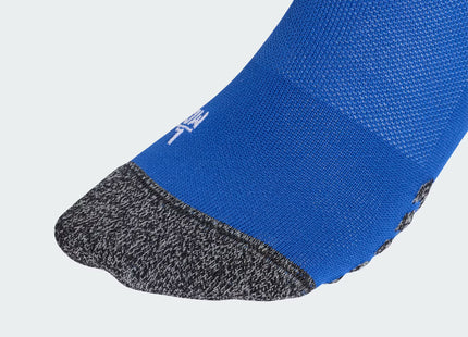 CALCETINES DE FUTBOL ADIDAS COLOR AZUL CON DETALLES BLANCOS - MEDIAS FUTBOL FORMOTION AEROREADY UNISEX