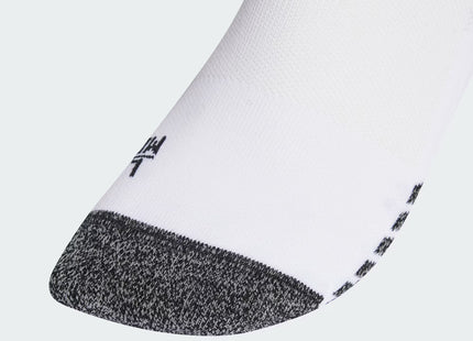 CALCETIN DE FUTBOL ADIDAS BLANCO CON DETALLES NEGROS