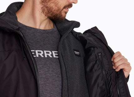Parka Merrell 3 en 1 Hombre Negro Impermeable 5K Polar