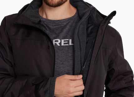 Parka Merrell 3 en 1 Hombre Negro Impermeable 5K Polar