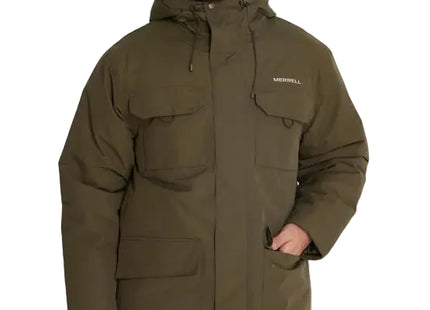 Parka Merrell Technical Hombre Verde Oliva Impermeable 5K