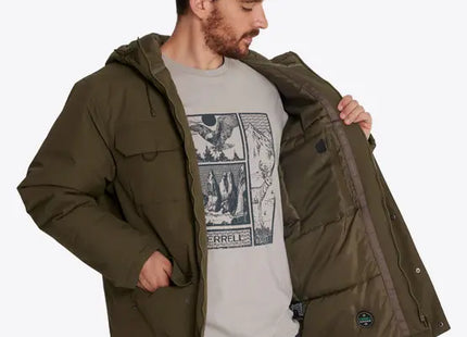 Parka Merrell Technical Hombre Verde Oliva Impermeable 5K