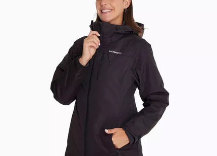 Parka Merrell 3 en 1 Mujer Negro Impermeable 5K Polar