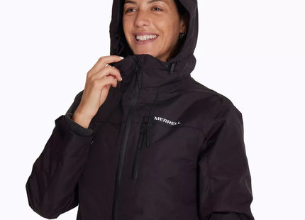 Parka Merrell 3 en 1 Mujer Negro Impermeable 5K Polar