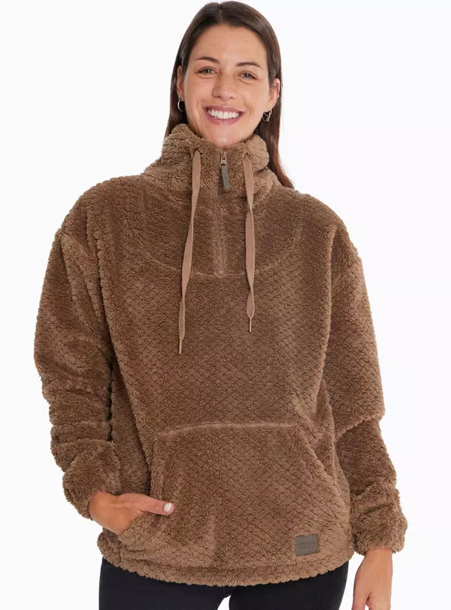 Polar Merrell Shaggy Half Mujer Sephia Tint Terracota 1/4 Zip