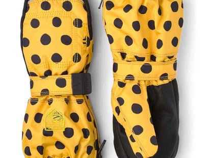 Mitón Hestra Baby Zip Long Bebé Amarillo Mostaza Nieve