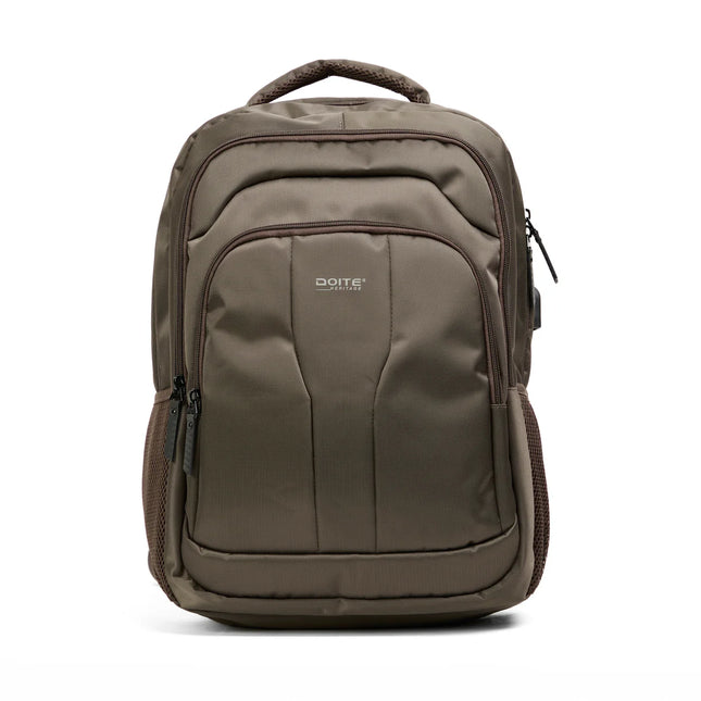 Mochila Doite Bookpack Helix 30L Café Laptop 18 USB Integrado