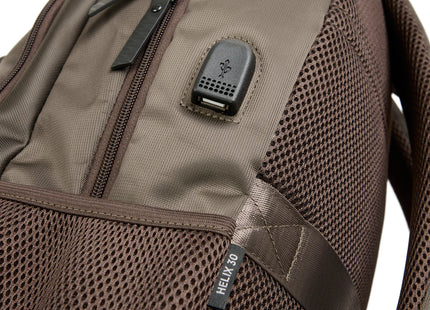 Mochila Doite Bookpack Helix 30L Café Laptop 18 USB Integrado