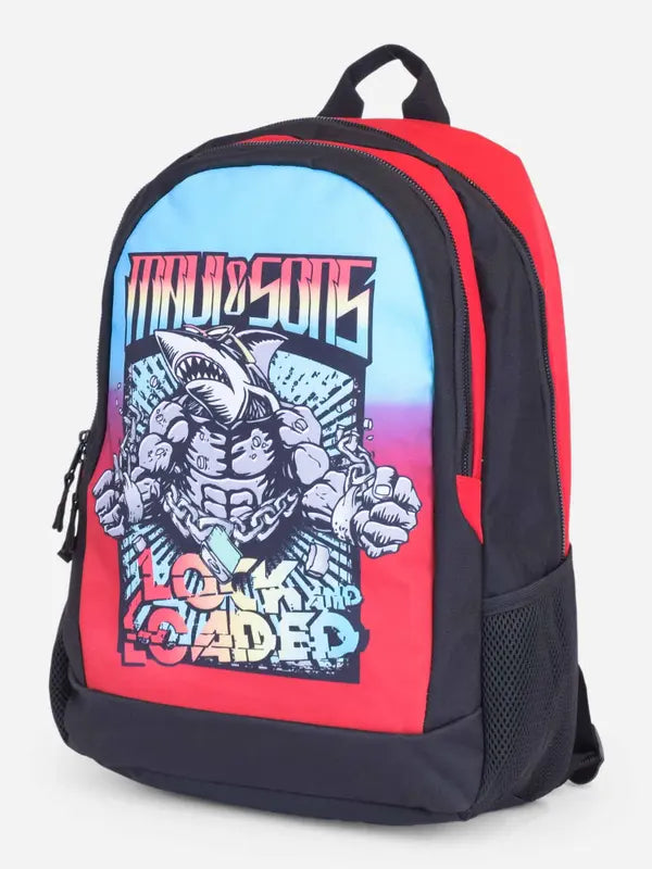 Mochila Maui And Sons Full Print Red 22L