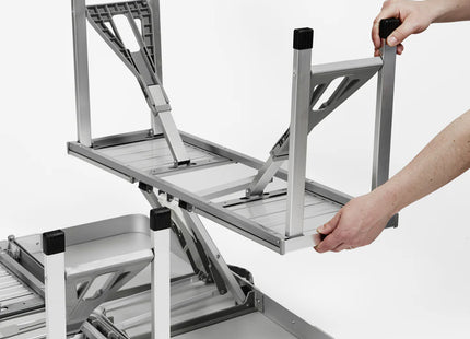 Mesa Aluminio Doite Plegable 4 Asientos
