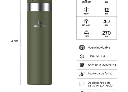 Botella Térmica Stanley Aerolight 591ml Verde Pino Ultraliviana