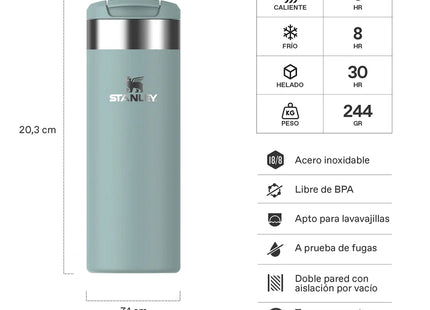Botella Stanley AeroLight Transit Bottle 470ml Verde Agua