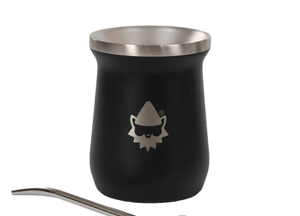 Matera Termica Gnomo 236 Ml Acero Inoxidable Con Bombilla Outdoor
