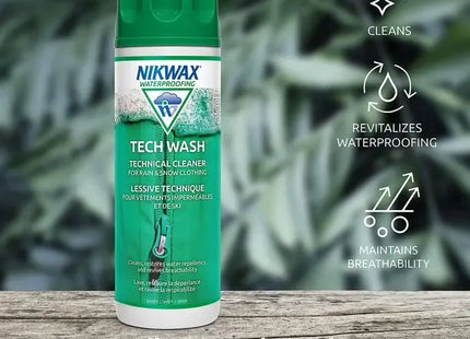 Nikwax Tech Wash Limpiador Ropa Técnica 300ml DWR GORE-TEX