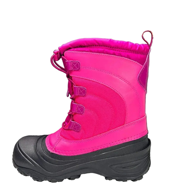 Bota The North Face Alpenglow IV Niño Rosa Negro Impermeable Nieve