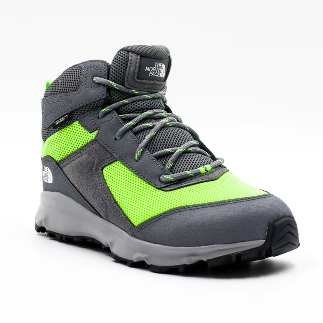 Botín The North Face Hedgehog Hiker II Mid Niño Gris Verde Impermeable