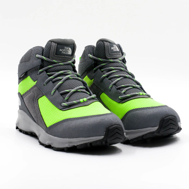 Botín The North Face Hedgehog Hiker II Mid Niño Gris Verde Impermeable