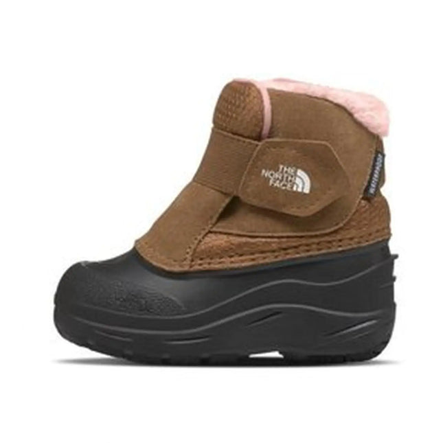 Bota The North Face Alpenglow II Niño Café Rosa Impermeable Nieve