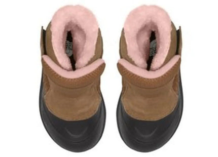Bota The North Face Alpenglow II Niño Café Rosa Impermeable Nieve