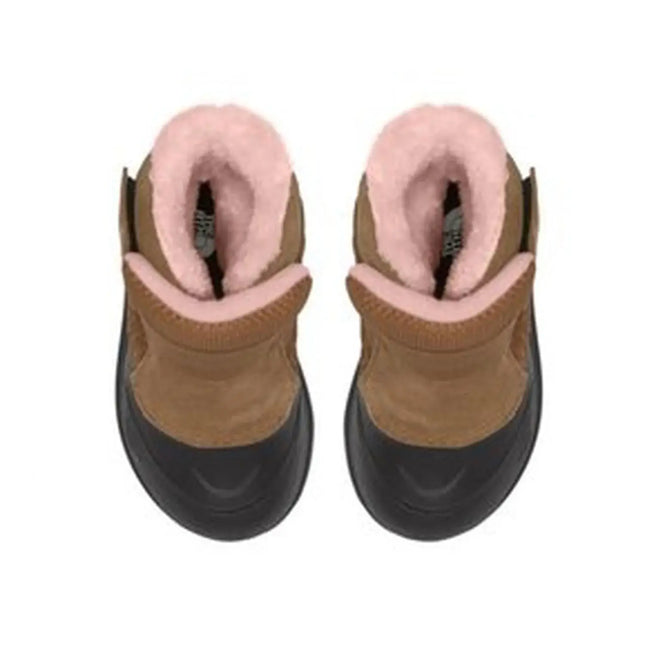 Bota The North Face Alpenglow II Niño Café Rosa Impermeable Nieve