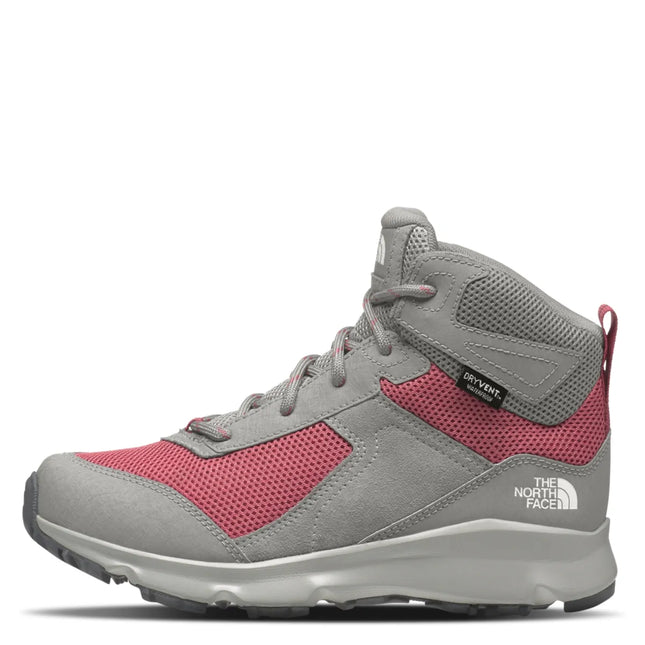 Botín The North Face Hedgehog Hiker II Niño Gris Rosa Impermeable