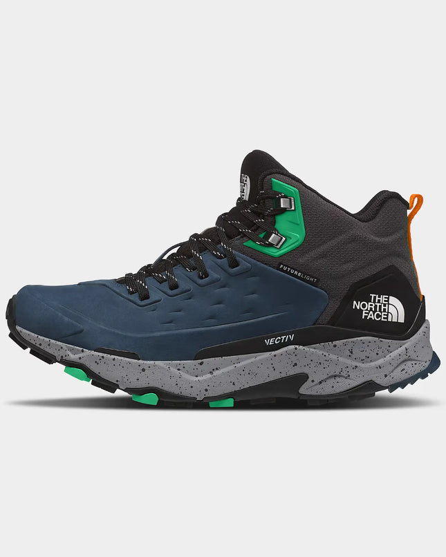Botín TNF Vectiv Exploris Mid FutureLight Leather Hombre Azul Negro