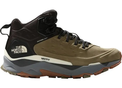 Botín TNF Vectiv Exploris Mid FutureLight Leather Hombre Oliva Negro