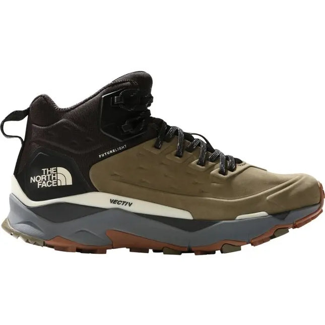 Botín TNF Vectiv Exploris Mid FutureLight Leather Hombre Oliva Negro