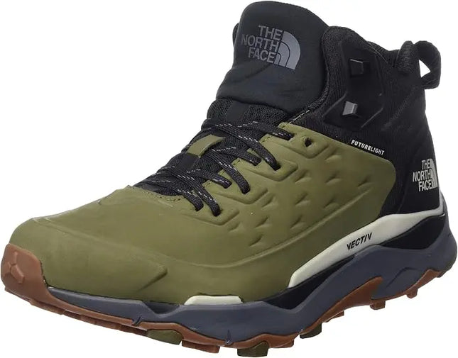 Botín TNF Vectiv Exploris Mid FutureLight Leather Hombre Oliva Negro