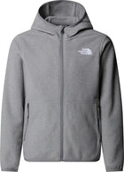 Polar The North Face Glacier Full Zip Hoodie Niño Gris Medio